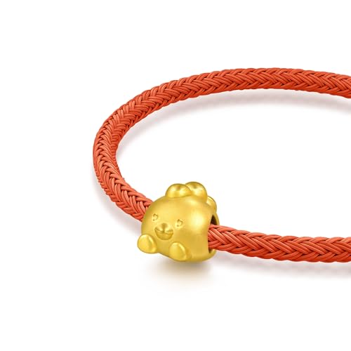Image of CHOW SANG SANG 999 24K Gold Charme Cute Adorable Mini Chinese Zodiac Rooster charm bracelet for Women & Men 17cm 95968C