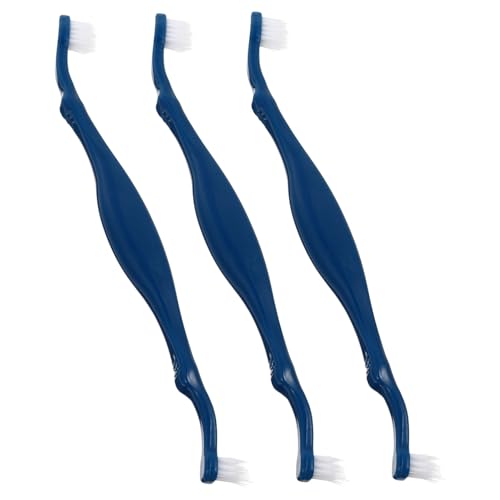 Abaodam 3Piezas Cepillo De Doble Para Mascotas De Unidades Limpieza Eficaz y Ergonómico Para Perros