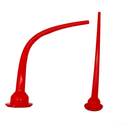 2pcs Reusable Caulking Nozzles 30cm Long Red Sealant Applicator Tips for Kitchen Bathroom Sealing Joints Windows Doors Water Tanks Repair Tools