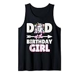 dad of the birthday girl padre daddy unicorn birthday lover canotta
