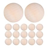 Potentiel créatif : ces boules en bois brut offrent une toile vierge pour exprimer votre créativité, vous permettant de réaliser des créations personnalisées, des perles décoratives pour noël et bien plus