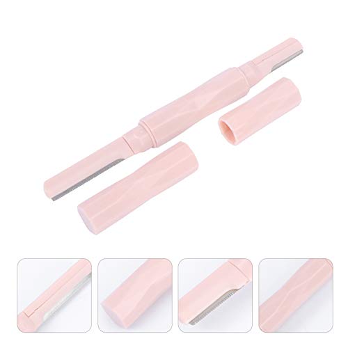 Lurrose 3Pcs Mulheres Sobrancelha Trimmer Sobrancelha de Aço Inoxidável Ferramenta Esfoliante Menina