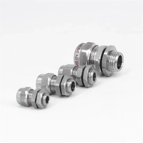 Prensaestopas M10 de acero inoxidable 304 impermeable para cable de 3 a 6.5mm 5