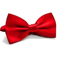 TIutmivo Fliege für Jungen Herren, Längenverstellbar Fliege Klassische, für Party, Karneval, Hochzeit (Rot)