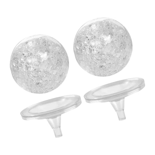 Vaguelly 2pièces De Cristal Claires pour Fontaine Ornement De Boule De Cristal Décorations De Sphère Intérieure avec Supports pour De Table