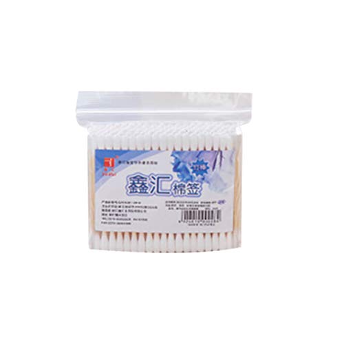 Preisvergleich Produktbild Shenykan Double Head Wattestäbchen Frauen Make-up Baumwollbrett für medizinische Holzstäbchen Nasenohren Reinigung Werkzeuge für das Gesundheitswesen-Weiß