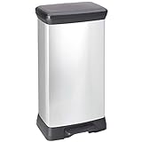 Leicht zu reinigen curver 240643 DECOBIN Abfalleimer 50L sm