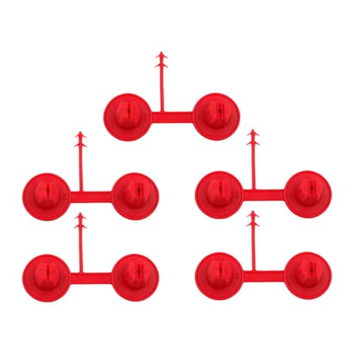 Fenteer 5 Boquillas Pequeñas Rojas para Espuma de Poliuretano en, Ideales para Aislamiento en La Construcción. Reutilizables, con Puntas de Repuesto P