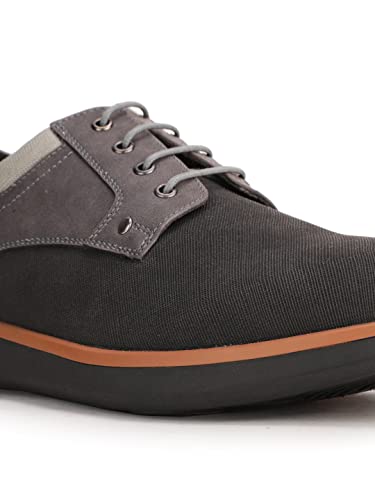 Bata Mens Karl Laceup Grey Casual Shoes