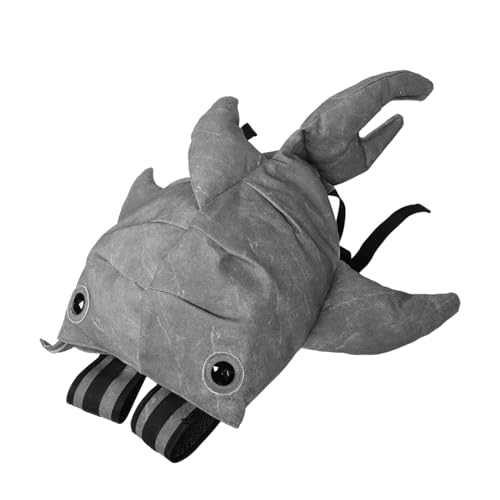 LIFKOME Cute Shark Backpack for Shopping Outdoor Fashion Men Women Large Capacity Bookbag Fun Design