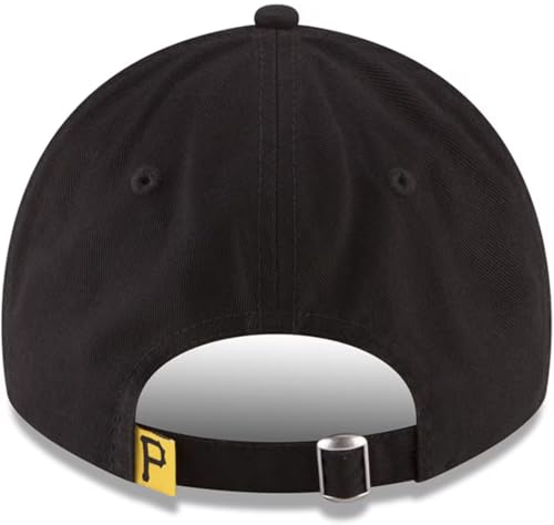 Image of New Era Unisex-Adult MLB Core Classic 9TWENTY Team Alternate 2 Adjustable Hat Cap One Size Fits All - Pittsburgh Pirates Black