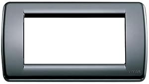 Vimar Serie Idea Platte 4 Modul schwarz