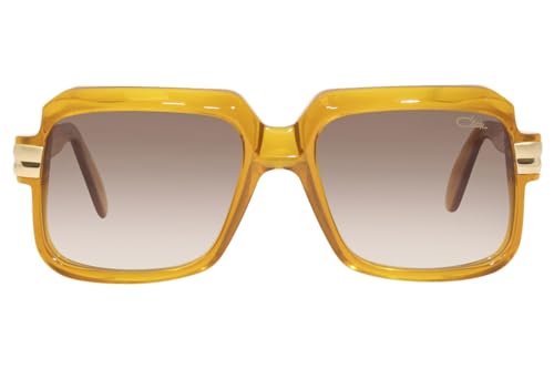Cazal Legends 607/3 012 Sunglasses Amber/Brown Gradient Square Shape 56mm2