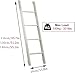 RV Car Boat Loft Step Ladder, White 45 51 55in, Metal Adjustable Twin Bed Bunk Ladder for Home/Dorm/Appartments, Load 150 Kg(1.3M/4.3FT)
