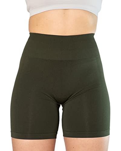 AUROLA Intensify Workout Shorts for Women Seamless Scrunch Short Gym Yoga Running Sport Active Exercise Fitness Shorts(S,Cypress)