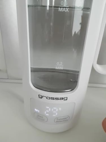Glas-Wasserkocher WK 8.00 mit Glas-Topf 0,5 Liter, BPA frei für Tee und