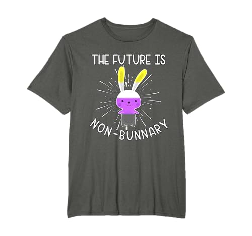 Die Zukunft ist nicht binär Non Bunnary Enby NB Queer T-Shirt