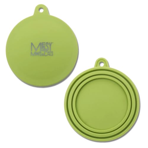 Messy Mutts Silicone Universal Can Cover, Fits 3 Can Sizes, Green