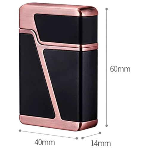 Mechero de metal recargable con tamaño de llama ajustable y duradero 8