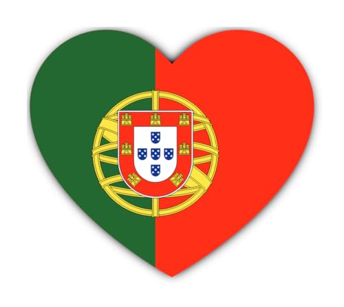 Pegatina: 200 mm, 1 unidad, diseño de bandera de Portugal, 200 mm, para coche, portátil, maleta, ventana, decoración