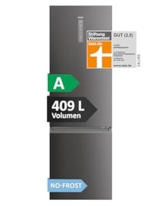 Haier Kühl Gefrierkombination 2D 60 SERIE 5 PRO HDPW5620ANPD; 2, 5 m, No Frost; Energieeffizienzklasse A; Kühlschrank mit Gefrierfach freistehend, XL-Fassungsvermögen 409L; Wi-Fi, smarte Kühlfächer