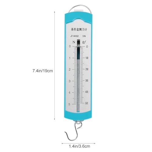 Gatuida Dynamometer 5N Meter Spring Dynamometer Bar, 10 Stück 50 g Gramm, Kalibrierung Gewicht Kit, Standardstruktur für mechanische Experimente Physics