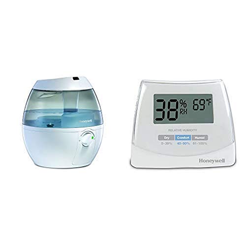 Honeywell HUL520W Mistmate Cool Mist Humidifier, White with Humidity Monitor, White
