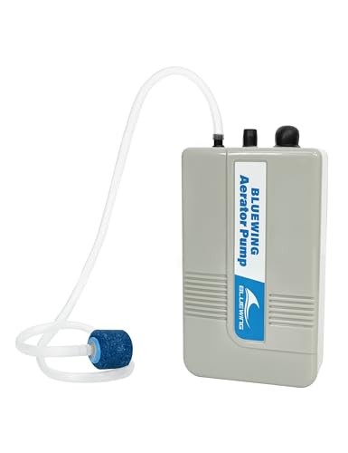 Image of BLUEWING Aerator Pump Live Bait Pump Bubbler Aquarium Fish Tank Oxygen Air Battery Powered Portable for Outdoor Fishing