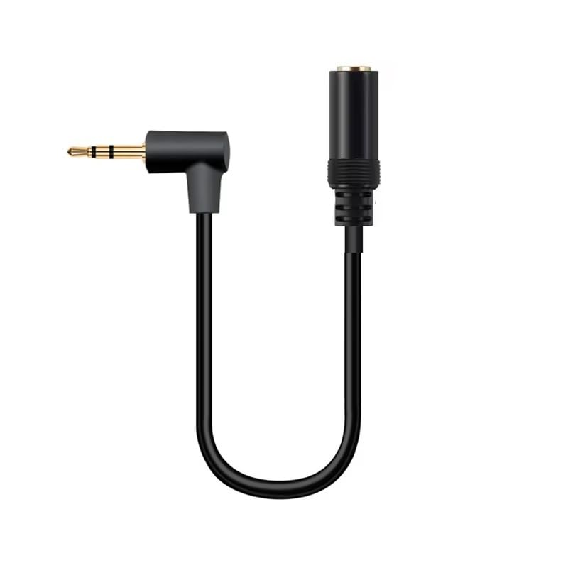 Cable Audio Estereo Jack 2.5 Macho 3 Pin a Jack 3.5 Hembra, Cable de Conversión de 2.5 mm a 3.5 mm, Adaptador audio 3.5 a 2.5, TRS 3 pines, Para Altavoces, Auriculares, Móvil, Tablet, 15 cm