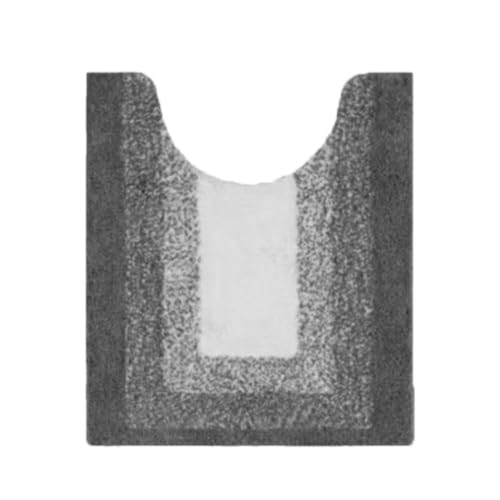 ELECTRO-WEIDEWORLD トイレマット おしゃれ ロング 50X60 ふわふわ 滑り止め加工 耳長 北欧 トイレ用マット 柔らかい 吸水 洗える 洗濯可 トイレタリー トイレ用品 お手洗いグッズ (グレー１枚)