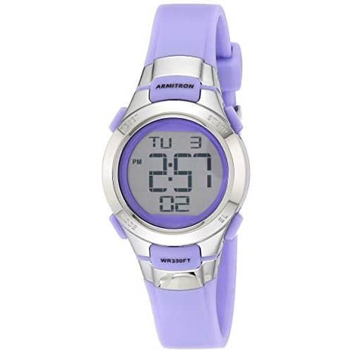 Armitron Sport Women’s Digital Chronograph Resin Strap Watch, 45/7012
