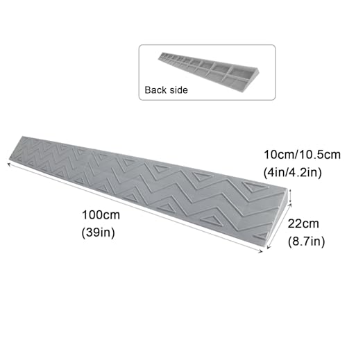 Rampe de seuil 10cm pour fauteuil roulant éliminant les blocages - 2