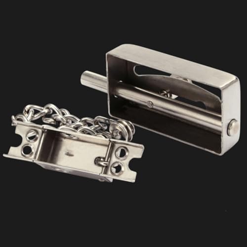 Cadena de seguridad para puerta que evita intrusiones en el hogar moderno 7