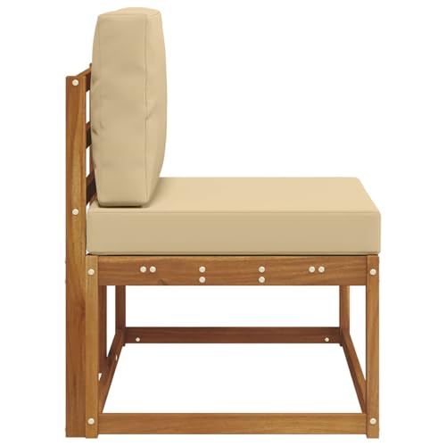 Canapé d'extérieur naturel modulable pour petits espaces - 6