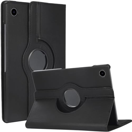 Capa Carteira Giratoria Preta Anti Impacto para Tablet Samsung Galaxy Tab A9 Plus 11 Pol + Película