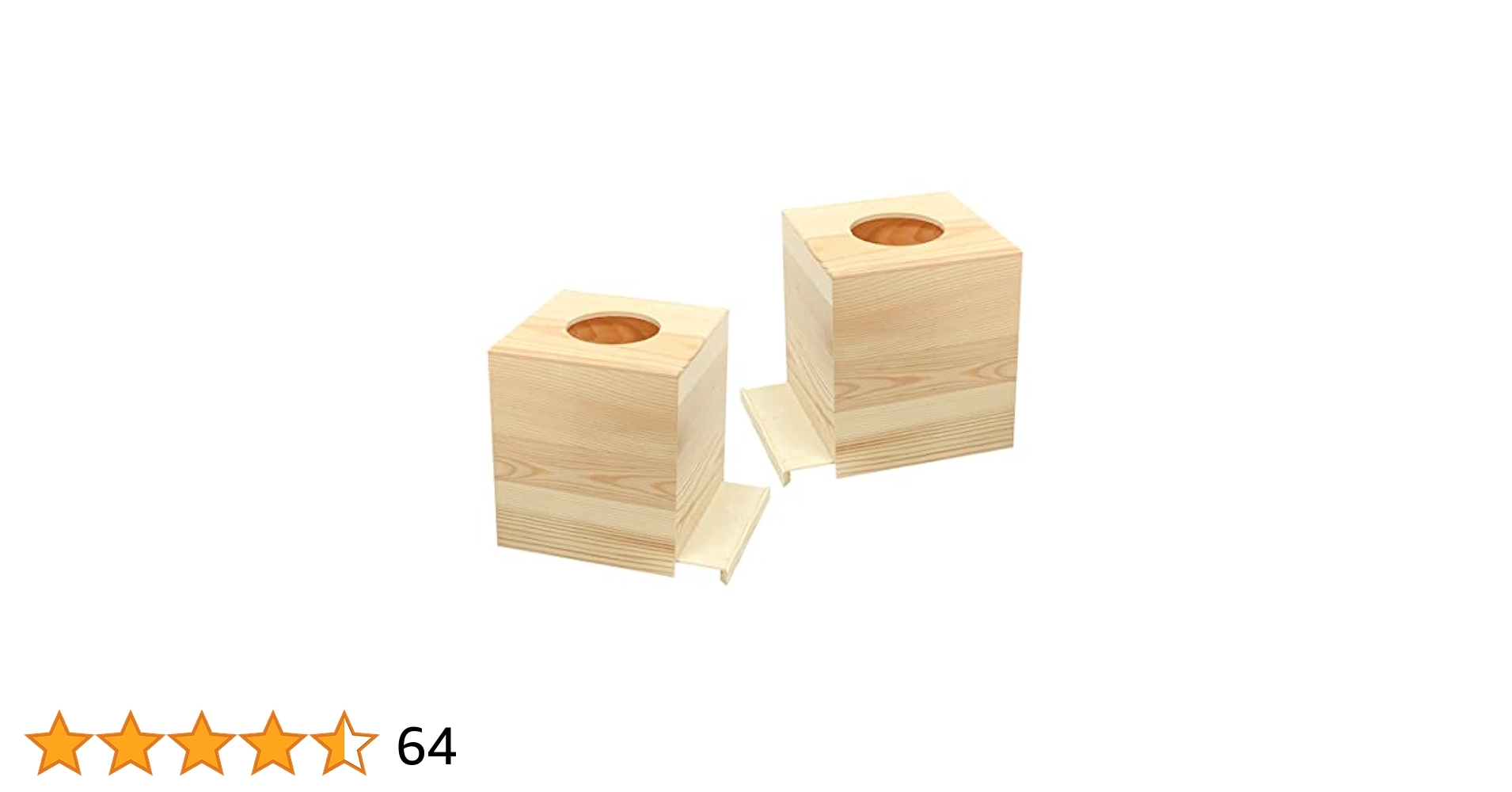 Amazon.com: 2-Pack Wooden Square Tissue Box Cover for Crafts