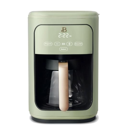 Beautiful 14 Cup Programmable Touchscreen Coffee Maker by Drew Barrymore (Green)