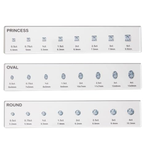 Xinhuju - Hand Circumference Indicator - Stone Setting Accessories, Traction Adjustment Ruler | Transparent Polymer Reference Plate, Professional Calibration Scale for Fashion Rings, Wedding Rings,