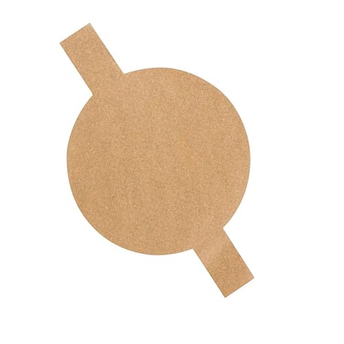 LUOFENG 100 hojas de papel pergamino circular para hornear con pestañas de elevación, resistentes al calor, desechables, esenciales para la cocina