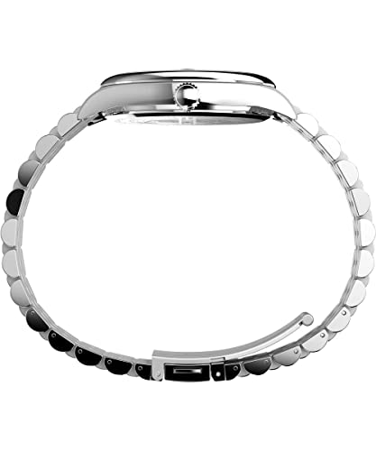 Image of TIMEX Men's 41Mm Analog Watch - Stainless Steel Bracelet, Black Dial, Stainless Steel Case, 41Mm Legacy Day And Date