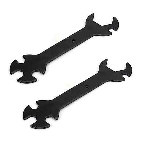 ThtRht 2 Pack 3D Printer Wrench Set 5in1 Stay 6mm to 20mm Nozzle Wrenches Spanner Steel Flat Ratchet for E3D MK8 MK10 V6 Volcano Heating Block Replacement CNC Machine Cleaning