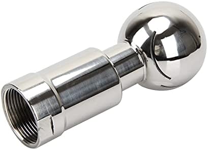 Genérico 1pc 3/8 '' 1/2 '' 3/4 '' 1 '' 11/4 '' 11/2 '' 2 '' BSP Hembra Sus 304 Bola de Limpieza de Tanque CIP de Acero Inoxidable Bola de pulverización giratoria (tamaño : 1