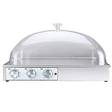 【Grande capacità】 La dimensione esterna è 51*36*29 cm e la teglia massima può essere posizionata 45*32 cm, che può contenere pasta o pane e può soddisfare le esigenze di uso domestico o commerciale.