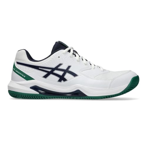 Asics 1041A448-105 Gel-Dedicate 8 Clay Uomo, White/Midnight EU 41.5