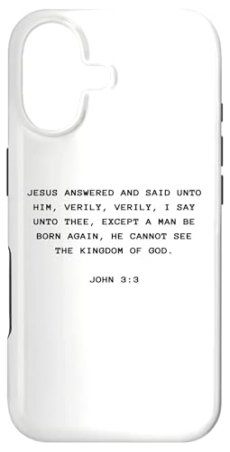 John 3:3 Except You Be Born Again You Cannot See The Kingdom �X�}�z�P�[�X iPhone 17 �p