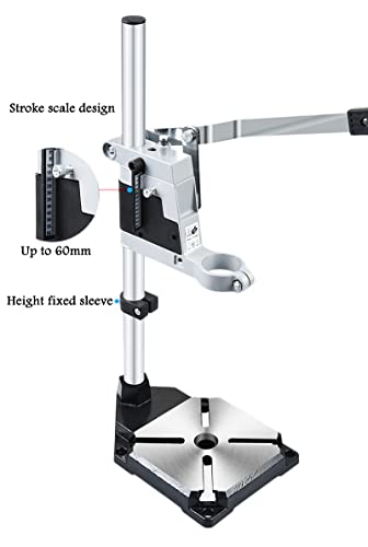 Image of MLD Grinder Accessory Electric Drill Stand Holder for Dremel Rack Multifunctional Bracket Used for Home (Base : Cast Iron, 400mm, Type : Drill Stand)
