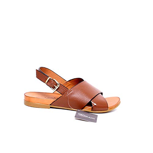 Sandalo SA2348 en cuir souple avec semelle ergonomique pour femme