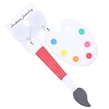 Healeved Pendientes Colgantes de Pincel Acrílico Blanco para Mujer Diseño Creativo y Distintivo, Ideales para Fiesta de Cena y Exhibición