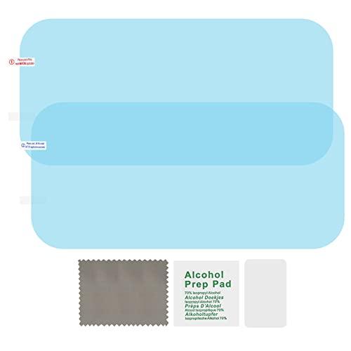 Truck Blind Spot Mirror Film, Forklift Rearview Mirror Film Rainproof High-definition Transparent Nano-coated Protective Sticker, 340×160mm Fit for the mirror of Forklift Semi Truck Trailer Car, 2Pcs