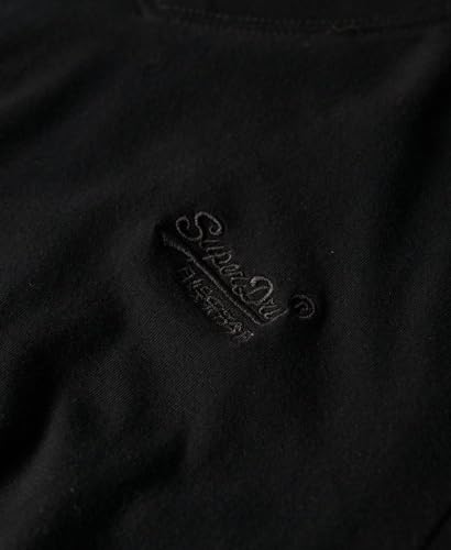 T shirt à col en V avec logo brodé en coton biologique Superdry - vue 6